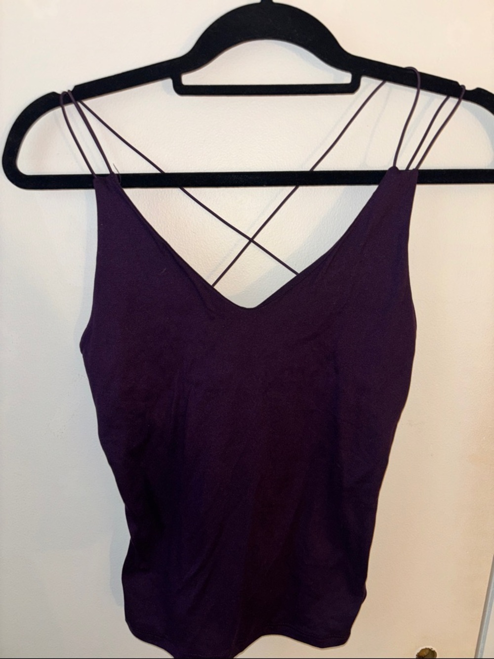 Deep Purple Double-Strap V-Neck Cami
